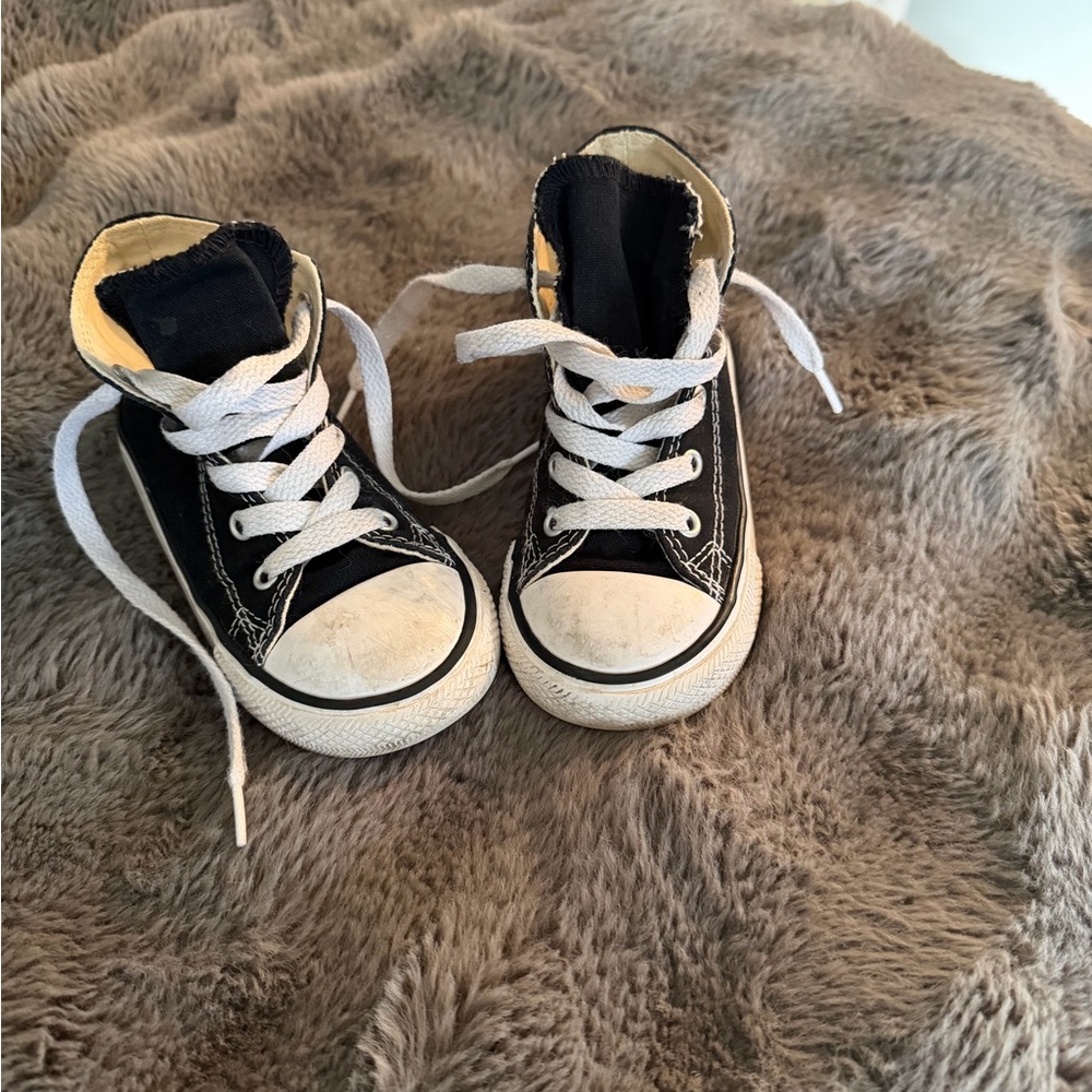 Converse Kids Black and White Sneakers